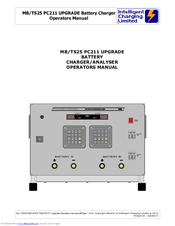 Intelligent Charging MB/TS25 PC211 Operator's Manual