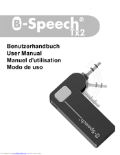 D-Parts B-Speech Tx2 User Manual