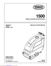 Tennant 607653-Pac Operator And Parts Manual