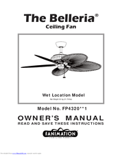 Fanimation Belleria Owner's Manual