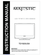 Majestic TD1920USA Instruction Manual