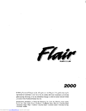 Fleetwood Flair 2000 Owner's Manual