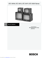 Bosch LTC 2020 Series Instruction Manual