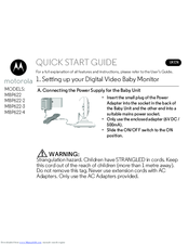 Motorola MBP622-4 Quick Start Manual