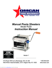 Omcan R220 Instruction Manual