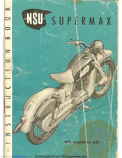 NSU Supermax Instruction Book