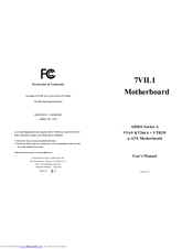 CHAINTECH 7VIL1 User Manual