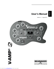Behringer V Amp 2 Manuals Manualslib