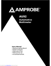 Amprobe AU92 User Manual