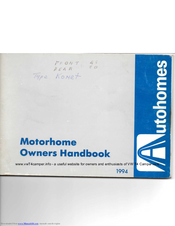 Autohomes 1994 Explorer Owner's Handbook Manual