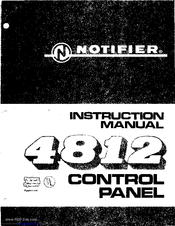 Notifier 4812 Instruction Manual