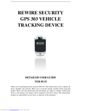 REWIRE SECURITY GPS 30 Detailed User Manual