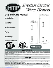 HTP EVERLAST Use And Care Manual