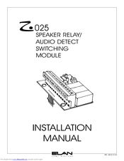 Elan Z-025 Installation Manual