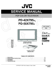 JVC I'Art Palette PD-50X795 Service Manual