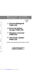 VOLTCRAFT p400-lcd Operating Instructions Manual