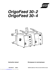 ESAB OrigoFeed 30-4 Instruction Manual
