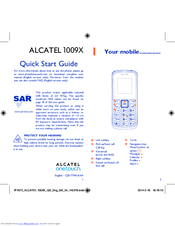 Alcatel onetouch 1009X Quick Start Manual