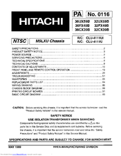 Hitachi 32FX49B Service Manual