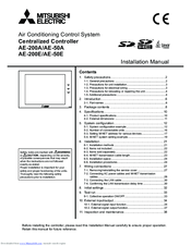 Mitsubishi Electric AE-200A Installation Manual