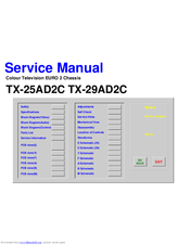 Panasonic TX-29AD2C Service Manual