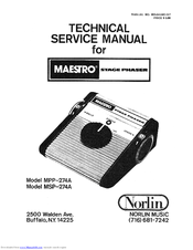 Maestro MPP-274A Service Manual