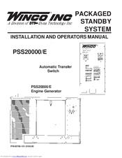 Winco PSS20000/E Installation And Operator's Manual