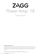 Zagg Power Amp 18 Instructions Manual