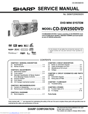 Sharp CD-SW250DVD Service Manual