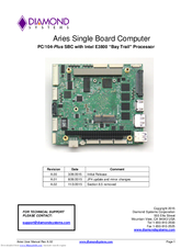 Diamond Aries PC/104-Plus SBC User Manual