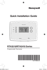 Honeywell RTH2510 Series Manuals | ManualsLib