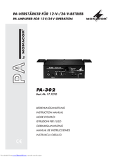 Monacor PA-302 Instruction Manual