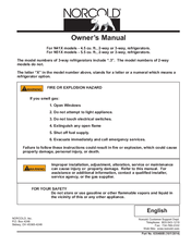 Norcold N41 Series Owner's Manual