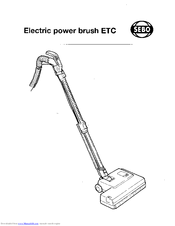 SEBO ET-C Instruction Manual