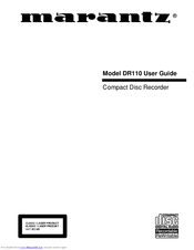 Marantz DR110 User Manual