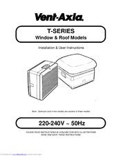 Vent-Axia T-SERIES Installation & User's Instructions