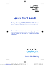 Alcatel ONETOUCH iDol 3 6039K Quick Start Manual