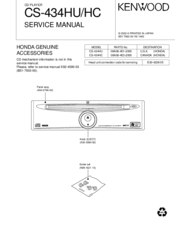 Kenwood CS-434HU Service Manual