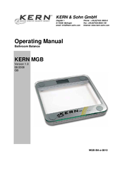 KERN MGB 150K100 Operating Manual