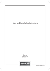 STOVES SEH600CR User And Installation Instructions Manual