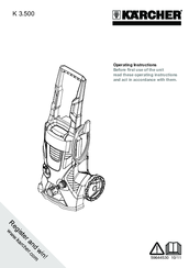 Kärcher K 3.500 Operating Instructions Manual