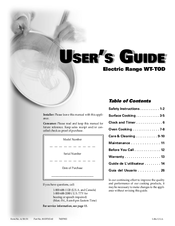 Magic Chef WT-TOD User Manual