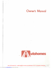 Autohomes 1992 Kompact Owner's Manual