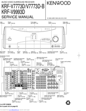 Kenwood KRF-V7773D-B Service Manual
