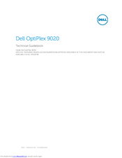 Dell OptiPlex 9020 Technical Manualbook