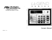 Fire Burglary Instruments LEGEND series Owner's Manual