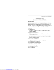 Mirage BD-38-G User Manual