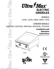 Ultra Max 760TCHSA Installation And Operation Instructions Manual