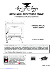 Lexington Forge SAVANNAHSSW40 Owner's Manual