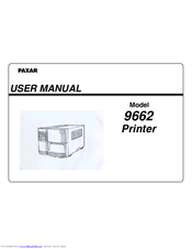 Paxar 9662 User Manual